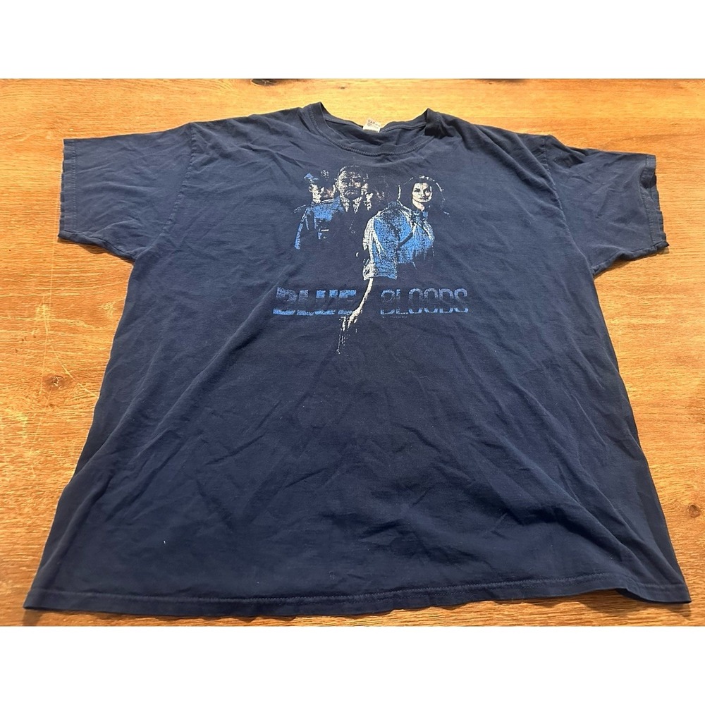 Vintage Tom Selleck Donnie Wahlberg Blue Bloods T Shirt Size 2XL TV Memorabilia